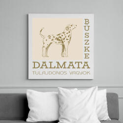 printfashion Büszke tulajdonos - Dalmata - Vászonkép - Fehér (6640736)