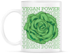 printfashion Vegan Power - Bögre - Fehér (7629785)