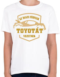 printfashion Toyotás sofőr - Gyerek póló - Fehér (5176541)