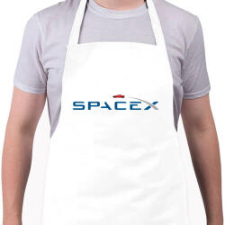 printfashion SpaceX - Tesla Roadster - Kötény - Fehér (4902840)