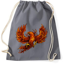 printfashion Főnix - Sportzsák, Tornazsák - Grafitszürke (175737)