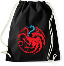 printfashion Kék sárkány - Sportzsák, Tornazsák - Fekete (1458728)