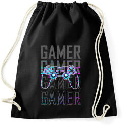 printfashion Gamer 2 - Sportzsák, Tornazsák - Fekete (2666397)
