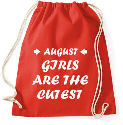printfashion Augusztusi csajok a legcukibbak - Sportzsák, Tornazsák - Piros (1407201)