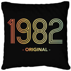 printfashion 1982 - Párnahuzat, Díszpárnahuzat - Fekete (11986603)