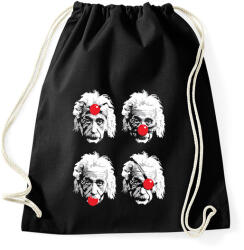 printfashion Einstein - Sportzsák, Tornazsák - Fekete (2383475)