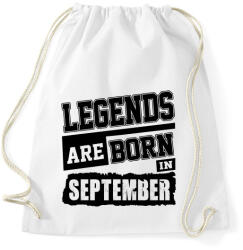 printfashion A legendák szeptemberben születtek! - Sportzsák, Tornazsák - Fehér (989771)