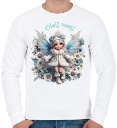 printfashion Ölelj meg! - Férfi pulóver - Fehér (15336938)
