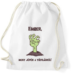 printfashion Ember, most jövök. . . - Sportzsák, Tornazsák - Fehér (14424111)