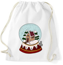 printfashion Karácsonyi hógömb - Sportzsák, Tornazsák - Fehér (14868561)