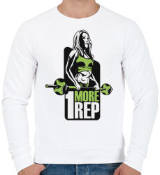 printfashion Fitness_lány - Férfi pulóver - Fehér (4131654)