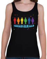 printfashion Szeresd önmagad - Női atléta - Fekete (9675239)