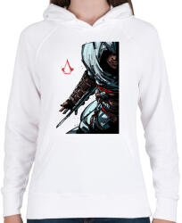 printfashion Assasins Creed - Női kapucnis pulóver - Fehér (1736179)