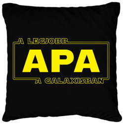 printfashion legjobb-apa-star-wars-classic - Párnahuzat, Díszpárnahuzat - Fekete (2725301)