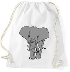 printfashion Elefánt - Sportzsák, Tornazsák - Fehér (1765458)