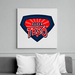printfashion SUPERTESO1 - Vászonkép - Fehér (11489308)