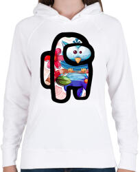 printfashion Among Us - Cuki Bagoly - Női kapucnis pulóver - Fehér (5786568)