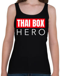 printfashion THAI BOX HERO - Női atléta - Fekete (9465532)
