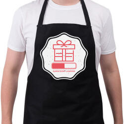 printfashion KARÁCSONY LOADING - Kötény - Fekete (9554414)