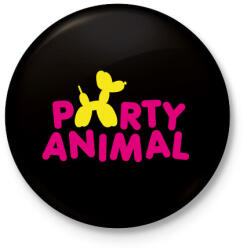 printfashion Partiállat - Kitűző, hűtőmágnes - Fekete (3095768)