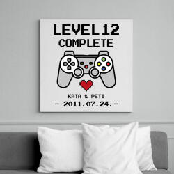 printfashion Gamer évforduló - Vászonkép - Fehér (13526010)