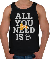 printfashion All you need is beer - Férfi atléta - Fekete (9953696)