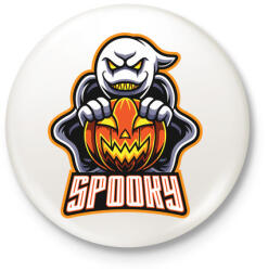 printfashion Spooky - Kitűző, hűtőmágnes - Fehér (3082105)