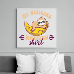 printfashion My official napping shirt - Vászonkép - Fehér (7541984)