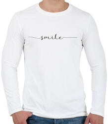 printfashion smile - Férfi hosszú ujjú póló - Fehér (276001)
