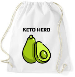 printfashion KETOHERO - Sportzsák, Tornazsák - Fehér (10764892)