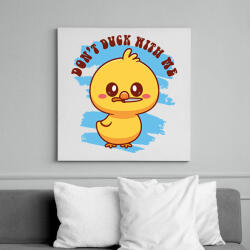 printfashion Don't duck with me - Vászonkép - Fehér (12479115)