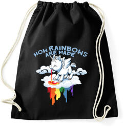 printfashion Hogyan készül a szivárvány - Sportzsák, Tornazsák - Fekete (357445)