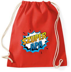 printfashion SzuperApa! - Sportzsák, Tornazsák - Piros (4250109)
