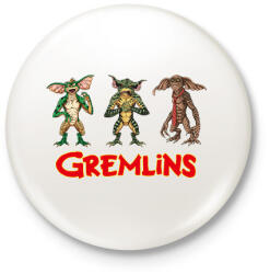 printfashion Gremlins - Kitűző, hűtőmágnes - Fehér (14748424)