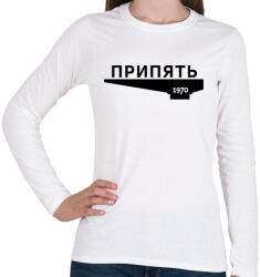 printfashion Pripjaty - Női hosszú ujjú póló - Fehér (1560552)