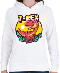 printfashion dino - Női kapucnis pulóver - Fehér (15321422)