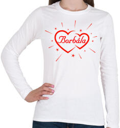 printfashion Borbála - Női hosszú ujjú póló - Fehér (11782278)
