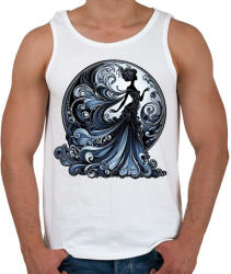 printfashion Kék lady - Férfi atléta - Fehér (15872868)