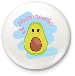 printfashion Mamacado - Kitűző, hűtőmágnes - Fehér (13724742)