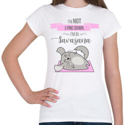 printfashion Savasana - csincsilla - Női póló - Fehér (14488898)