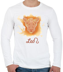 printfashion Leo zodiac - Férfi hosszú ujjú póló - Fehér (16222034)