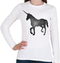 printfashion Unicorn - Női hosszú ujjú póló - Fehér (2825122)