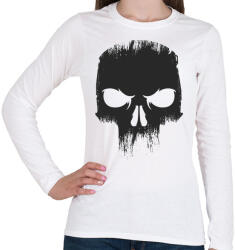 printfashion Koponya - Női hosszú ujjú póló - Fehér (5072582)