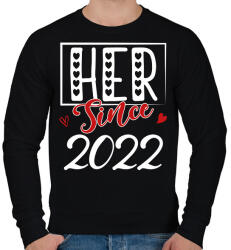 printfashion Her - dátummal - Férfi pulóver - Fekete (11728719)
