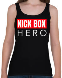 printfashion KICK BOX HERO - Női atléta - Fekete (9462946)