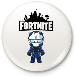 printfashion Fortnite Carbide - Kitűző, hűtőmágnes - Fehér (3081833)