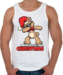 printfashion MERRY FUCKING CHRISTMAS - Férfi atléta - Fehér (10825120)