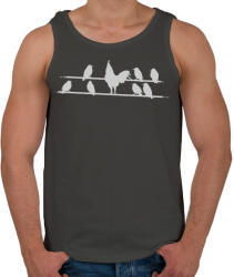 printfashion Idegen - Férfi atléta - Sötétszürke (837826)
