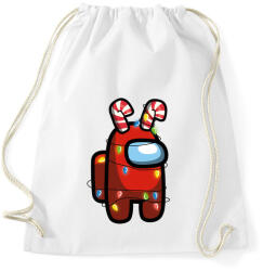 printfashion Piros among us karácsonyi égőkkel - Sportzsák, Tornazsák - Fehér (5653588)