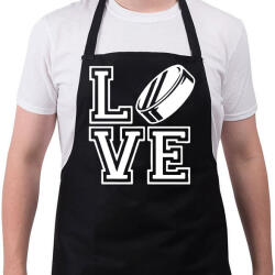 printfashion Love koronggal - Kötény - Fekete (15653092)